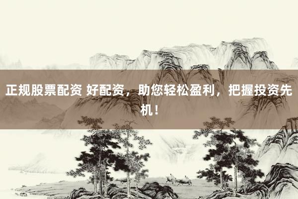 正规股票配资 好配资，助您轻松盈利，把握投资先机！