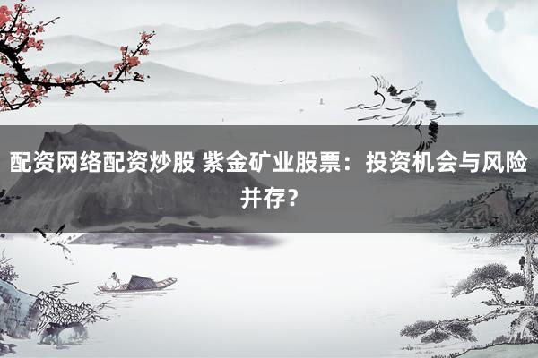 配资网络配资炒股 紫金矿业股票：投资机会与风险并存？