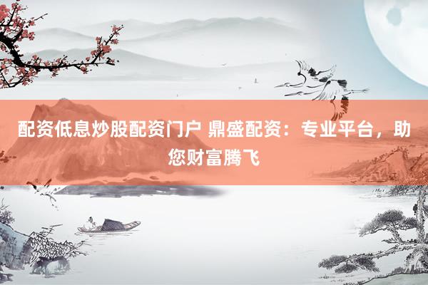 配资低息炒股配资门户 鼎盛配资：专业平台，助您财富腾飞