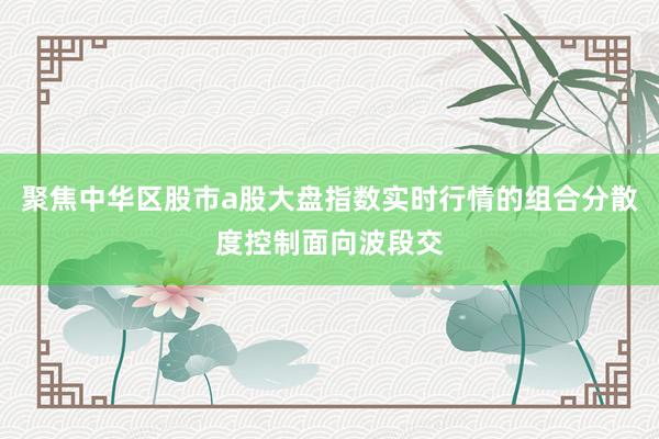 聚焦中华区股市a股大盘指数实时行情的组合分散度控制面向波段交