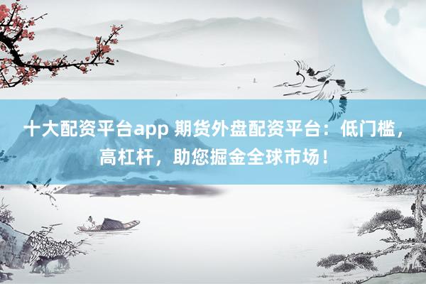 十大配资平台app 期货外盘配资平台：低门槛，高杠杆，助您掘金全球市场！
